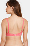 Rosaline Padded Non-Wired 3/4th Coverage T-Shirt Bra - Strawberry Pink — thumbnail 2